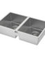 Double bowl top mount sink
